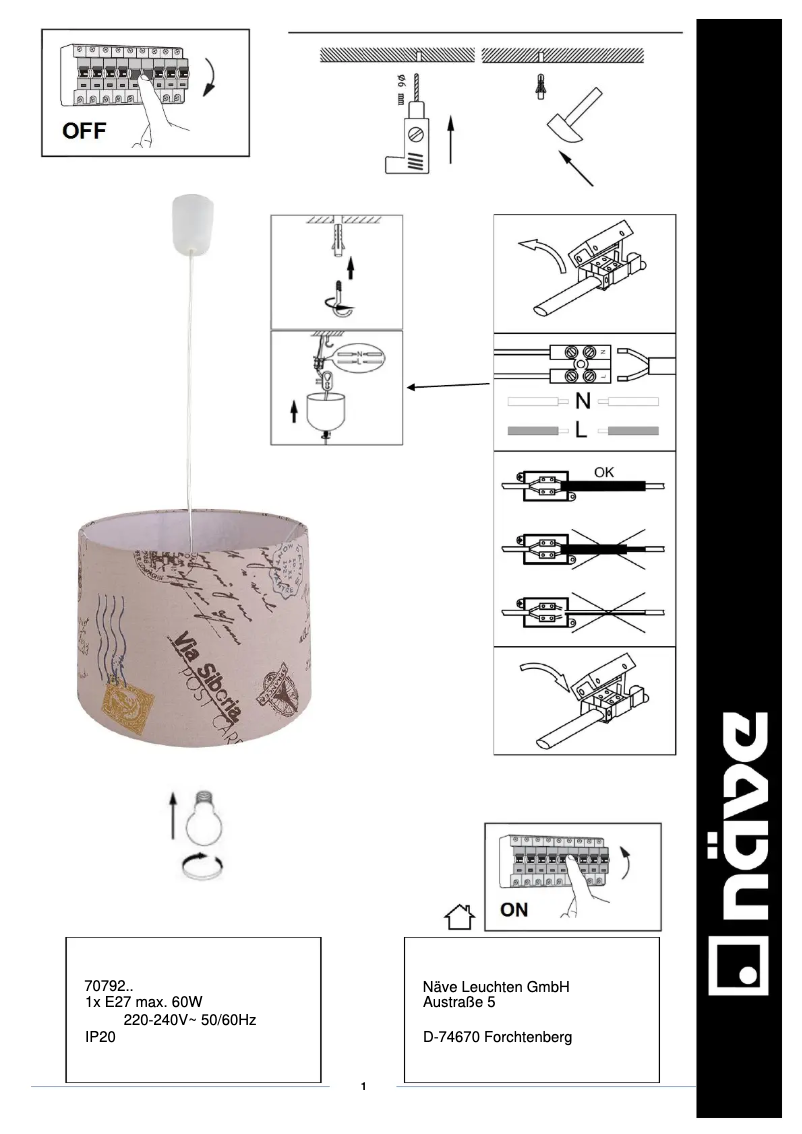 Page n°1 - Manuel utilisateur Näve Print