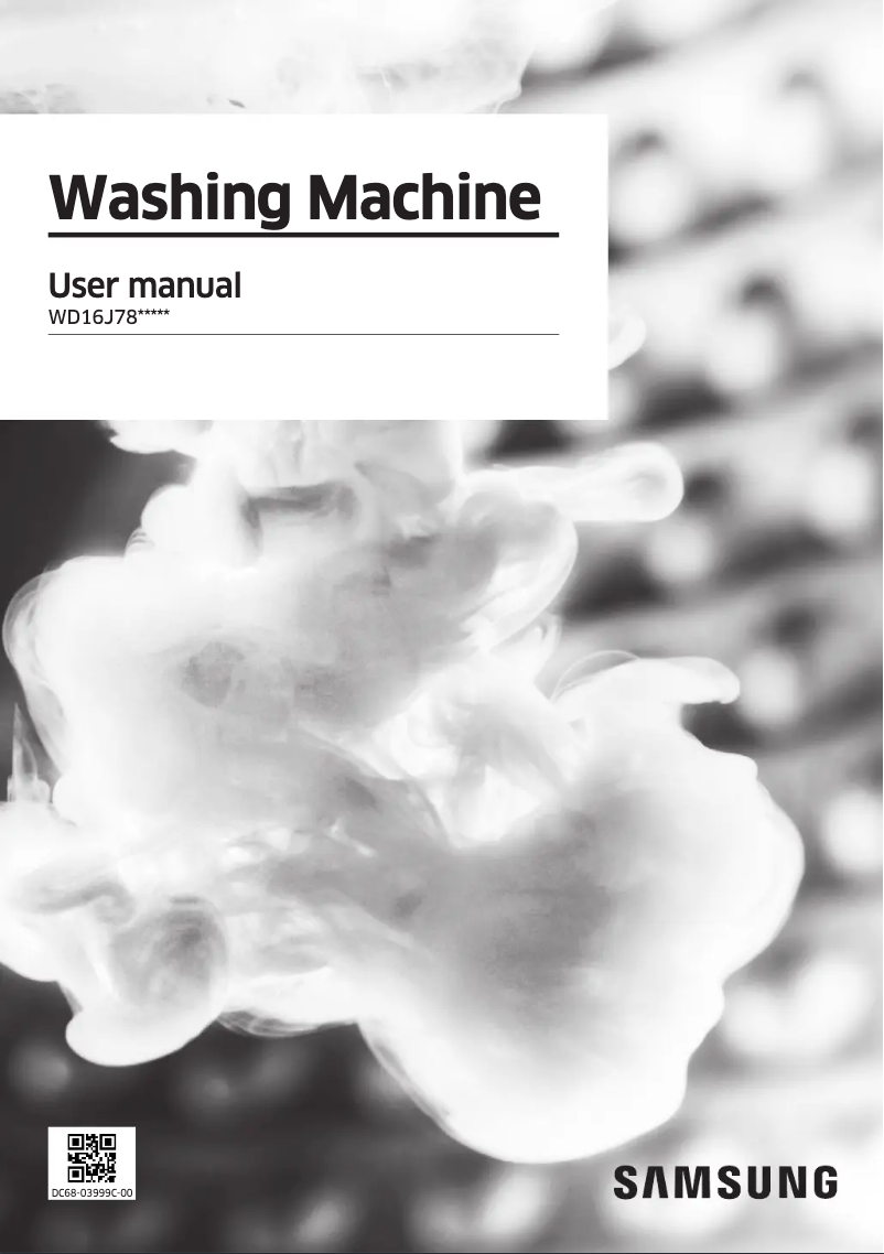 Page 1 de la notice Manuel utilisateur Samsung WD16J7800KS1