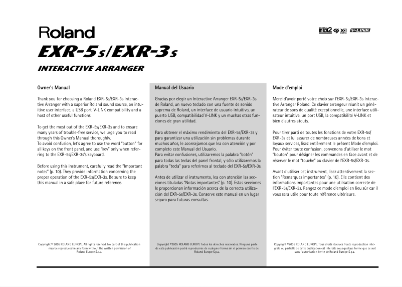 Image de la première page du manuel de l'appareil EXR-5s