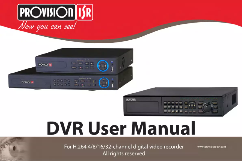 Página 1 del manual Manual de usuario Provision-ISR SA-32800