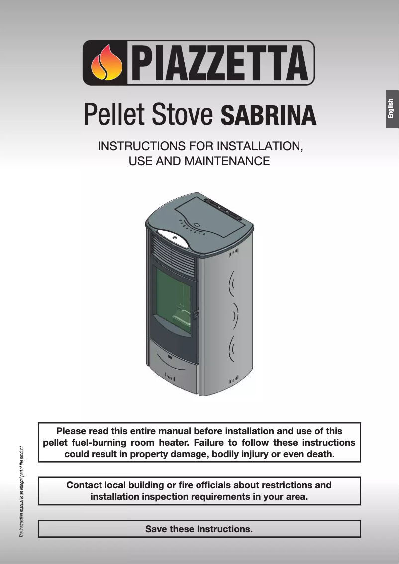 Page 1 de la notice Manuel utilisateur Piazzetta Sabrina