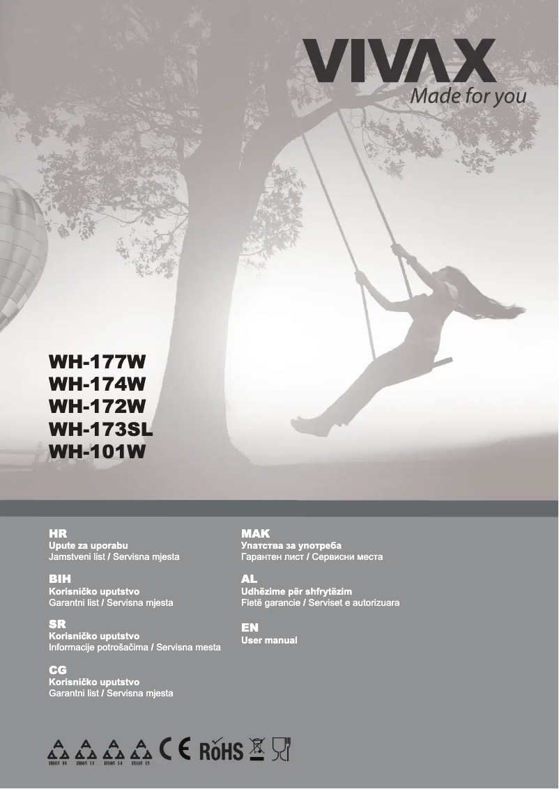 Página 1 del manual Manual de usuario Vivax WH-177W