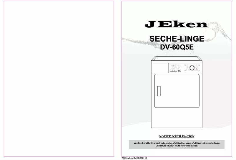 Page n°1 - Manuel utilisateur Jeken DV-60Q5E