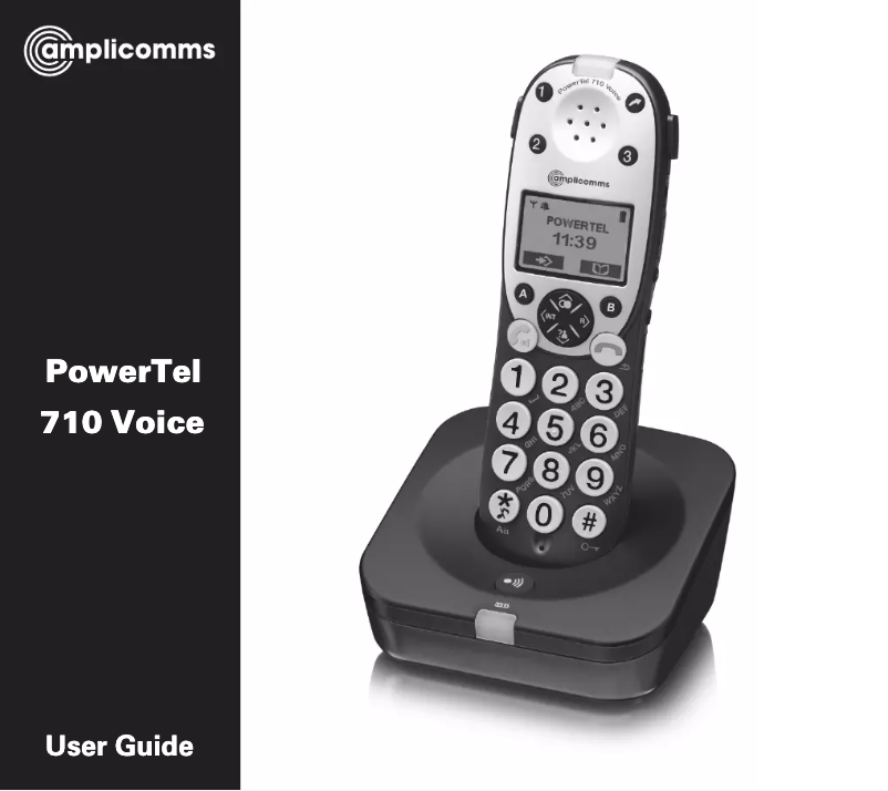 Page 1 de la notice Manuel utilisateur Amplicomms PowerTel 710 Voice