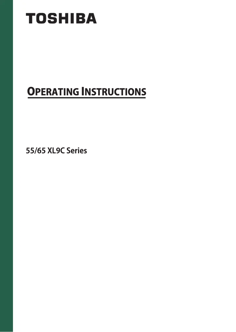 Page n°1 - Manuel utilisateur Toshiba 55XL9C63DG