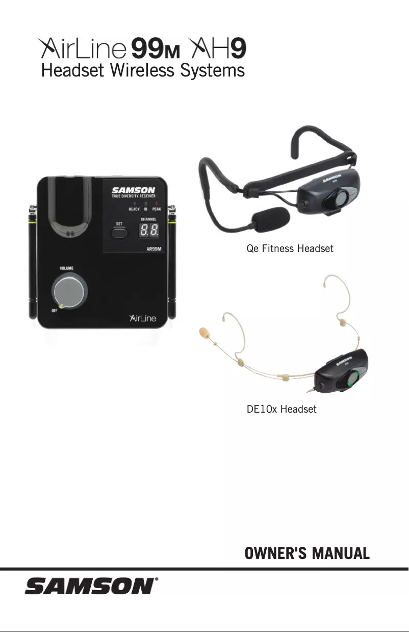 Page 1 de la notice Manuel utilisateur Samson AirLine 99m