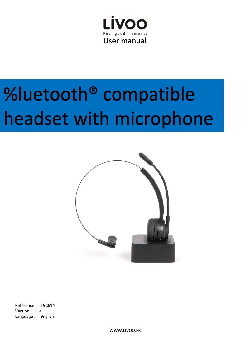 Page 1 de la notice Manuel utilisateur Livoo TEC614