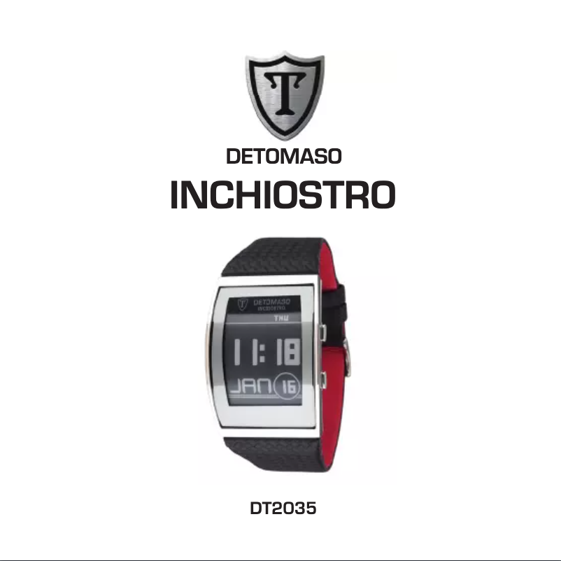 Page n°1 - Manuel utilisateur Detomaso Inchiostro