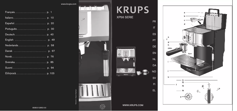 Image de la première page du manuel de l'appareil XP5620