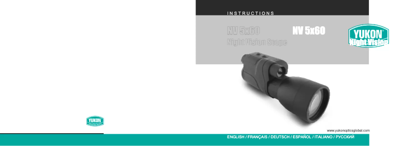 Image de la première page du manuel de l'appareil NV 5x60