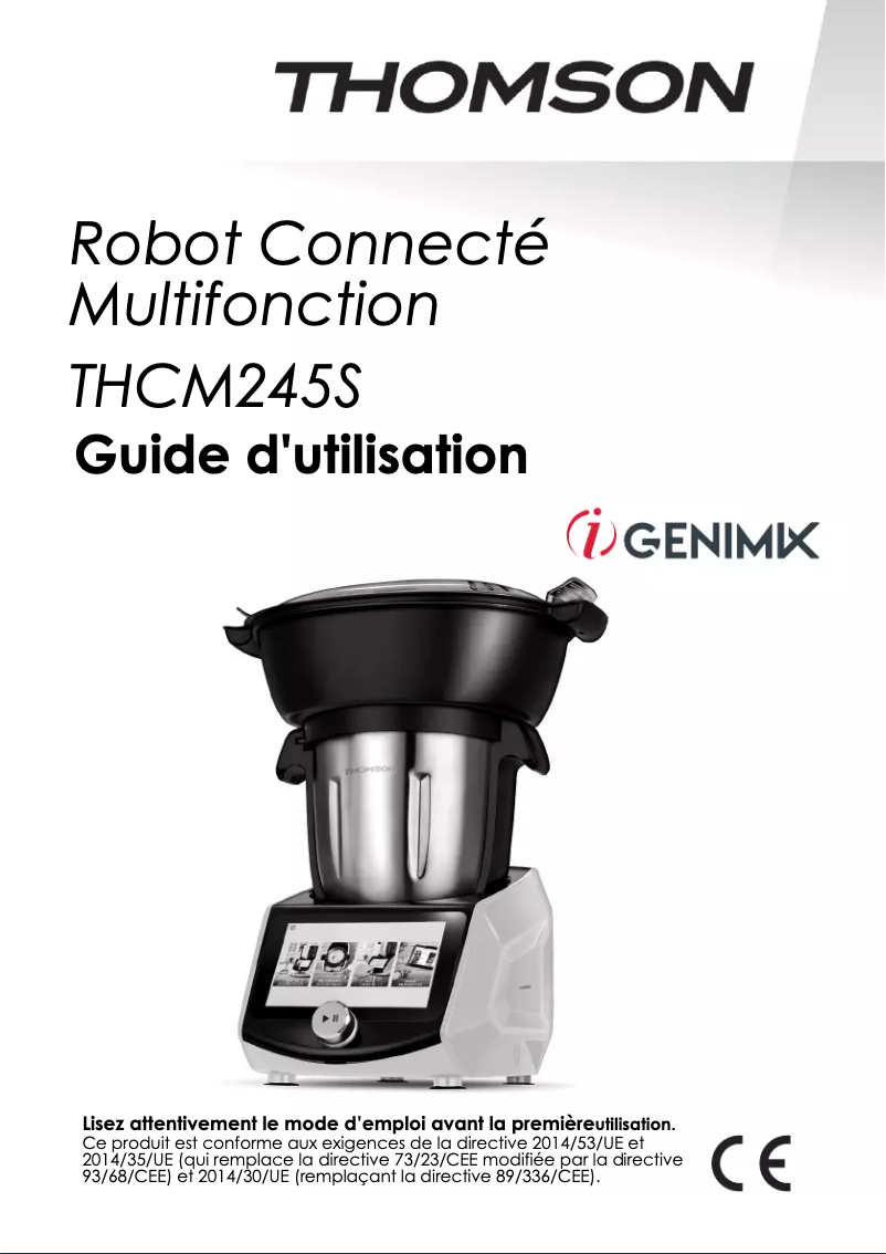 Imagen de la primera página del manual del dispositivo THCM245S