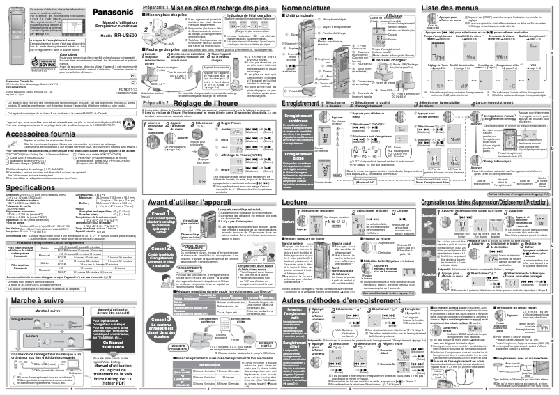 Image de la première page du manuel de l'appareil RR-US500