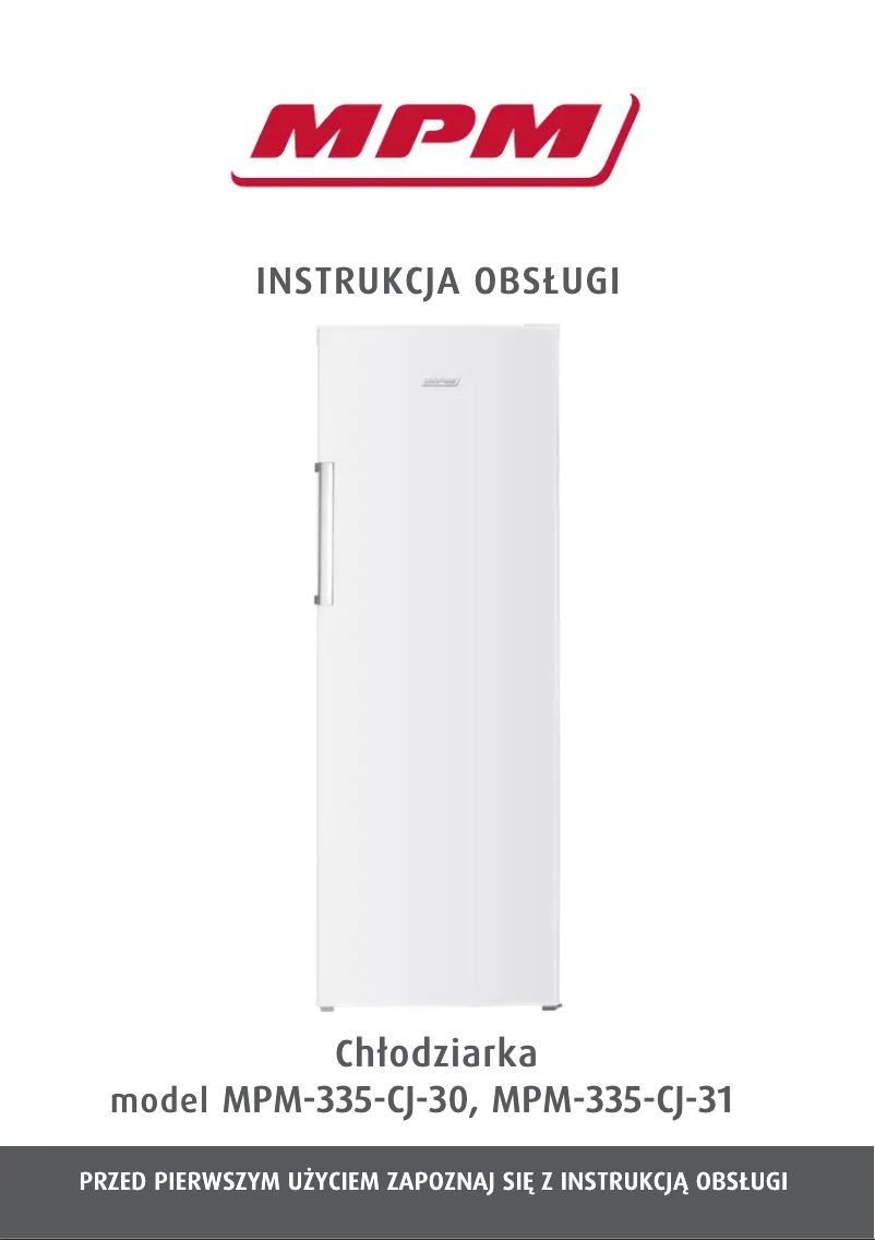Image de la première page du manuel de l'appareil MPM-335-CJ-30
