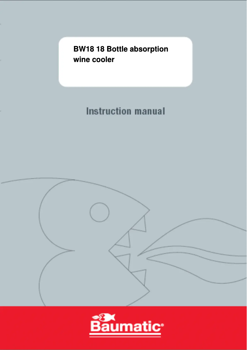 Page n°1 - Manuel utilisateur Baumatic BW18BL