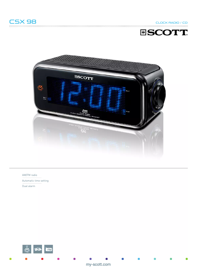 Page 1 de la notice Manuel utilisateur Scott CSX 98