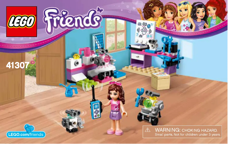 Page 1 de la notice Consignes visuelles Lego Friends 41307