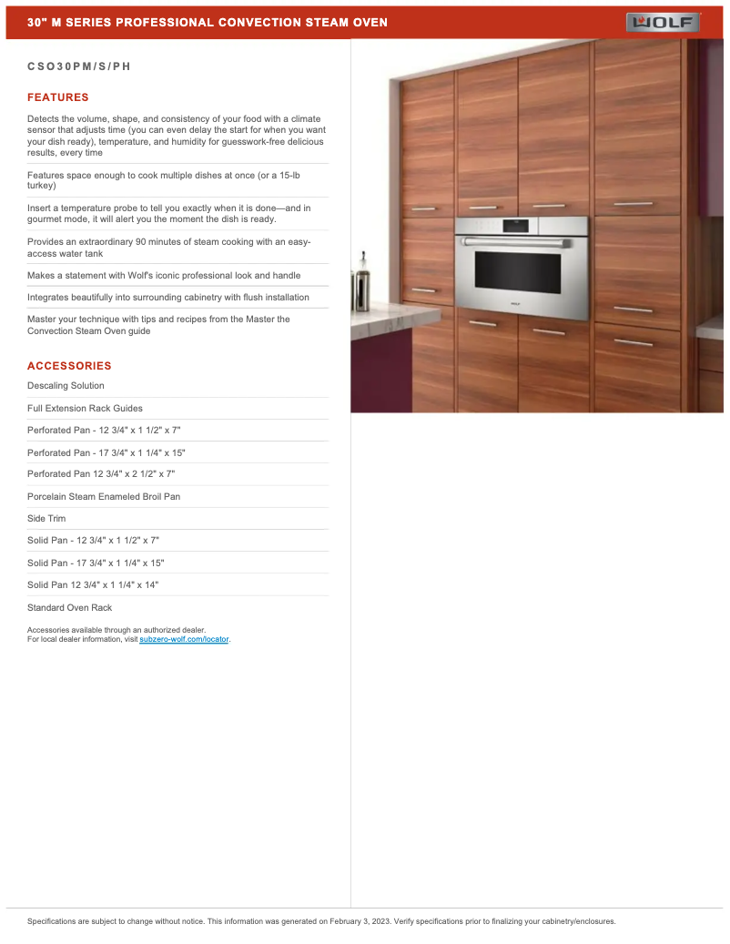 Image de la première page du manuel de l'appareil CSO30PPH