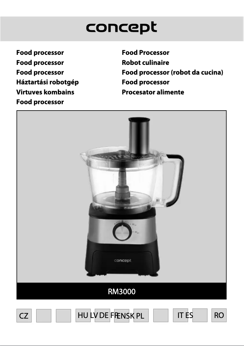 Page n°1 - Manuel utilisateur Concept CUBE RM3000