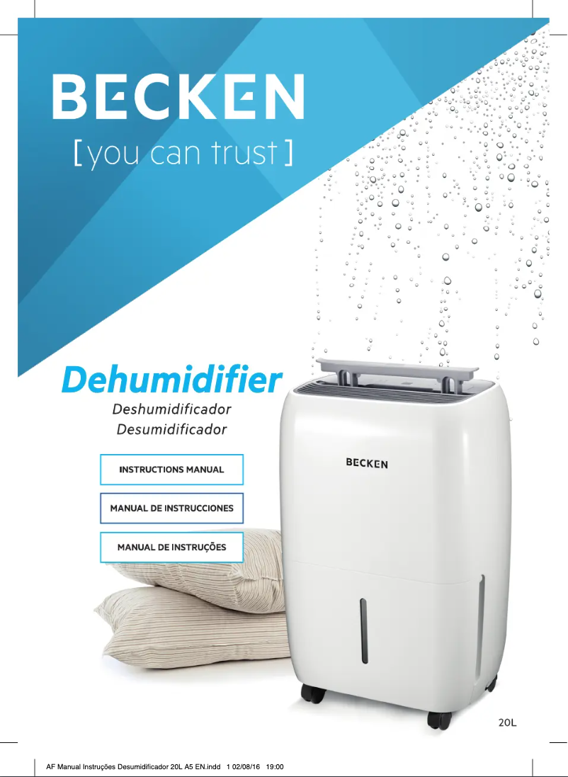 Image de la première page du manuel de l'appareil BDH2776