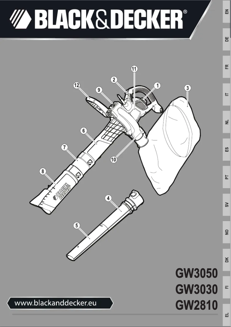 Page 1 de la notice Manuel utilisateur Black & Decker GW3050