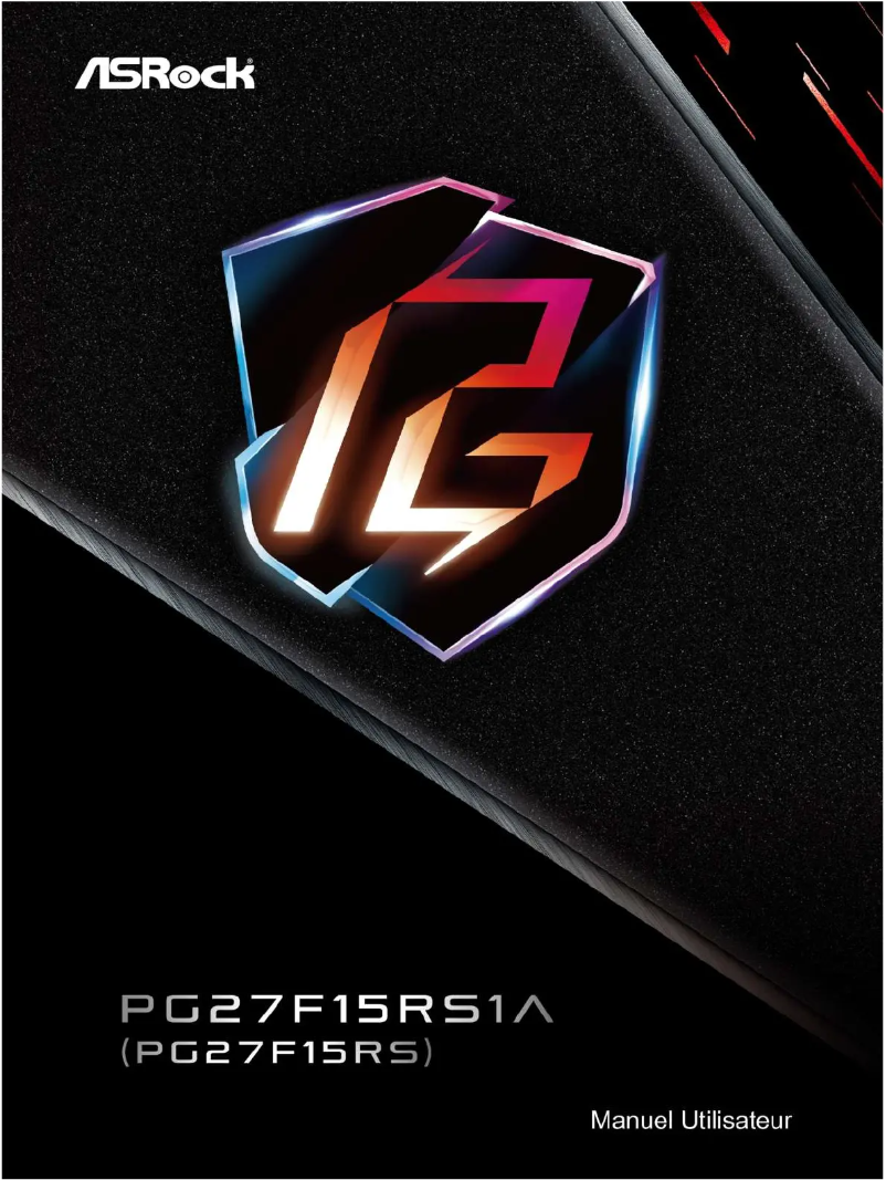 Page n°1 - Manuel utilisateur Asrock PG27F15RS1A
