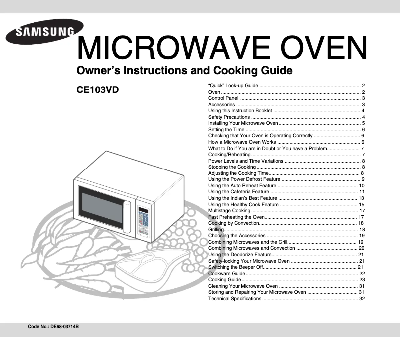 Image de la première page du manuel de l'appareil CE103VD