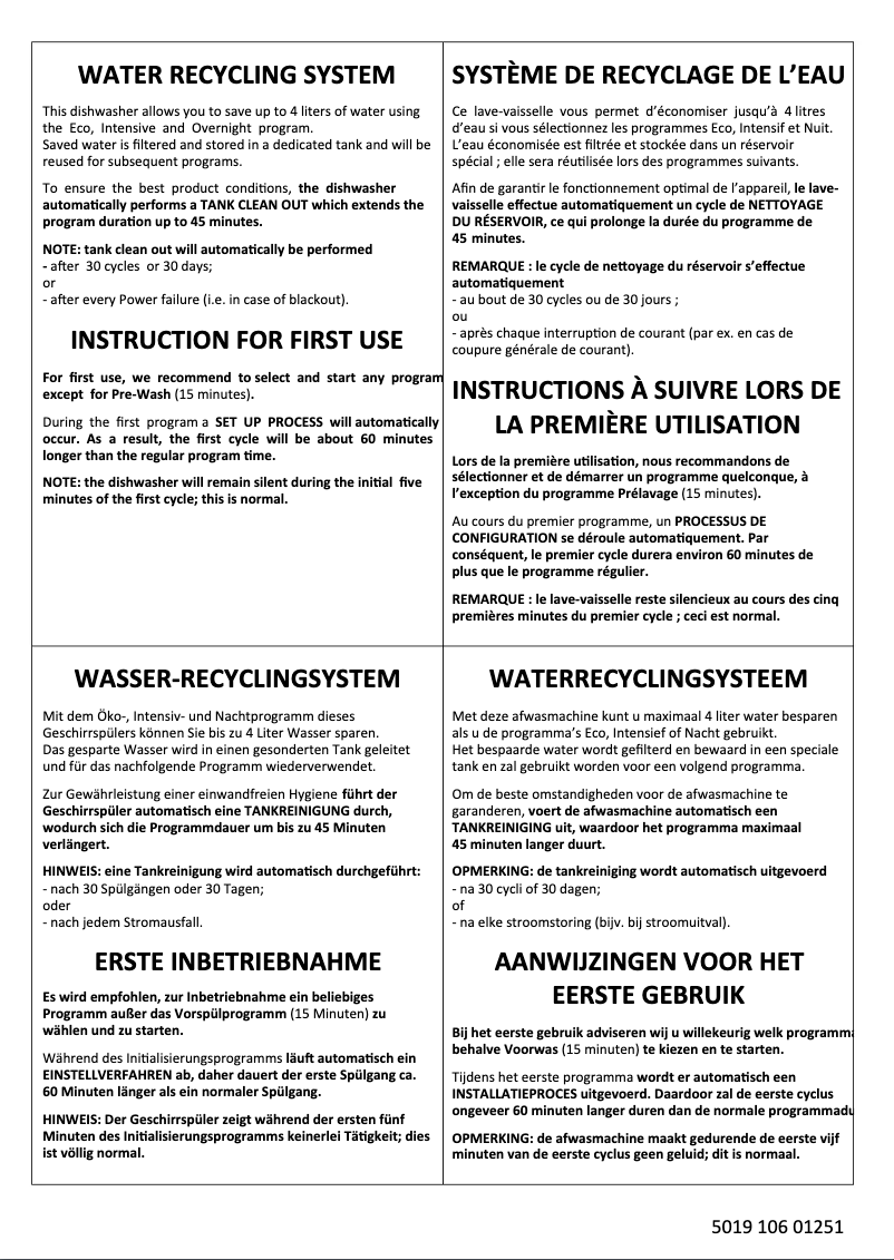 Page 1 de la notice Manuel utilisateur Bauknecht GSFP 81312 TR IN