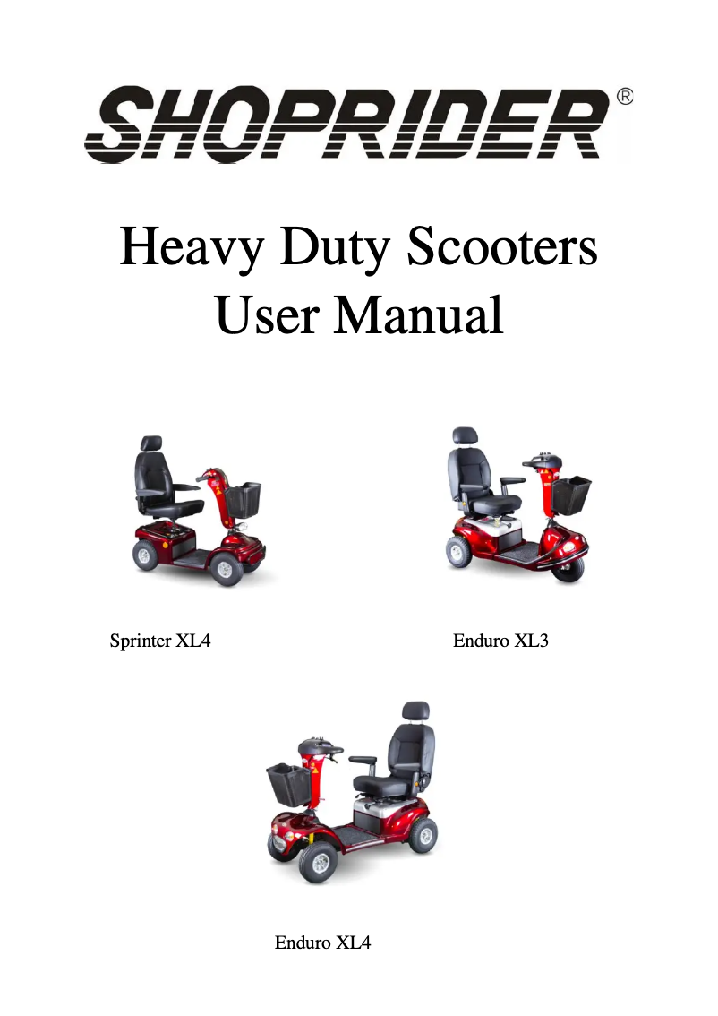 Image de la première page du manuel de l'appareil Enduro XL3