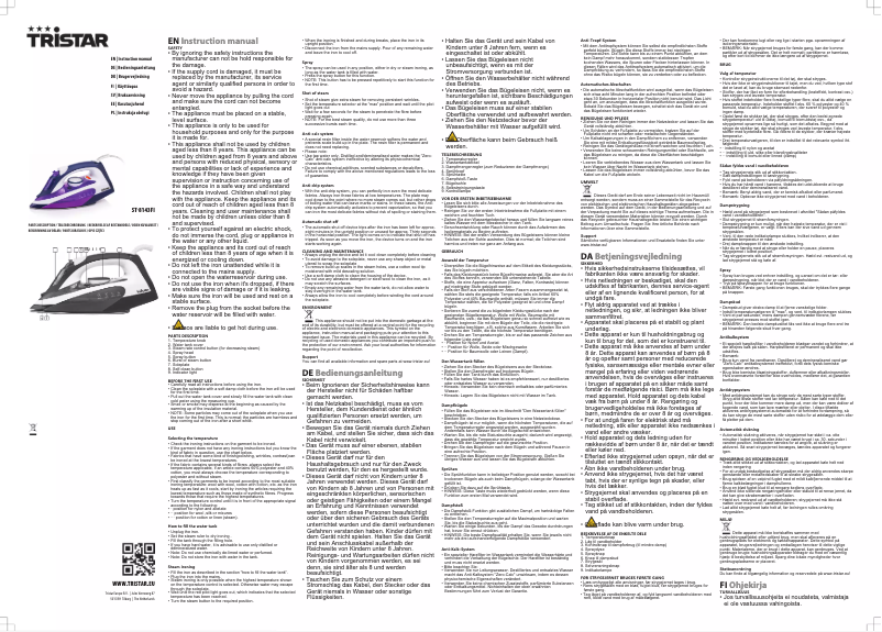 Image de la première page du manuel de l'appareil ST-8143FI