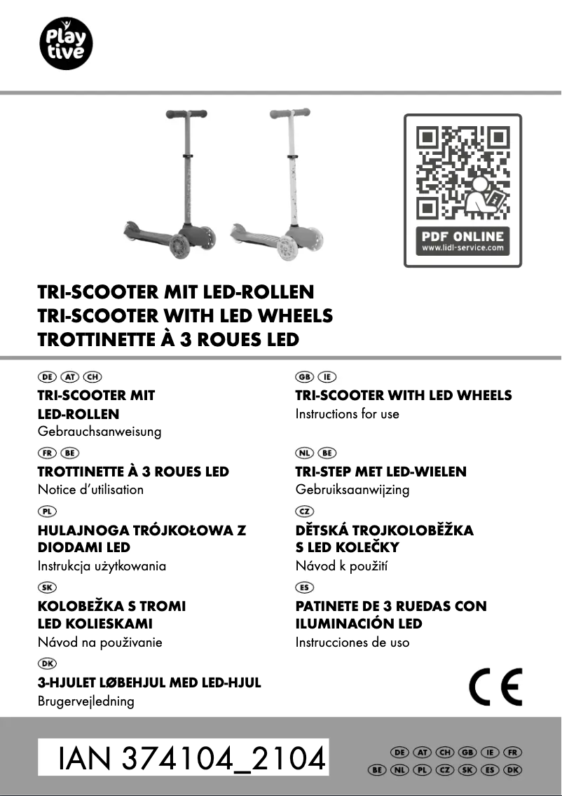 Imagen de la primera página del manual del dispositivo IAN 374104