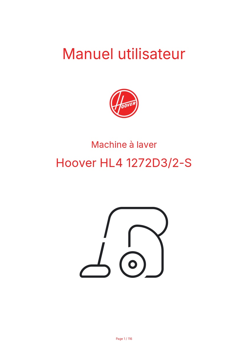Image de la première page du manuel de l'appareil HL4 1272D3/2-S
