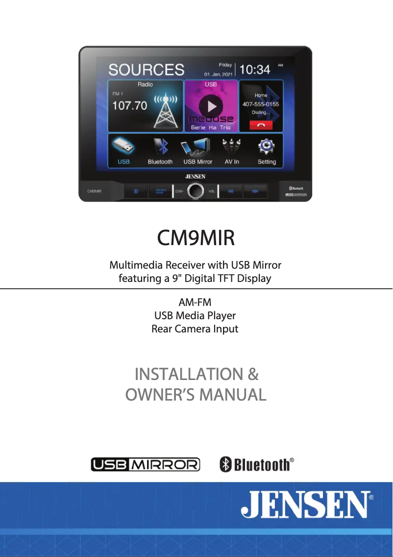 Image de la première page du manuel de l'appareil CM9MIR