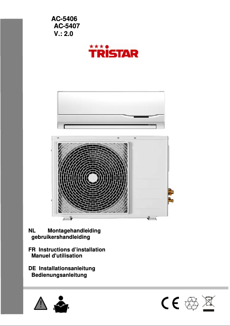 Page 1 de la notice Manuel utilisateur TriStar AC-5407