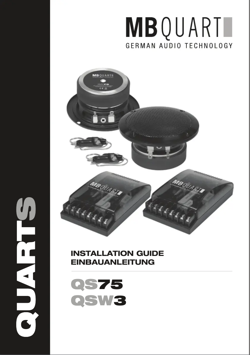 Page n°1 - Manuel utilisateur MB Quart QSW3