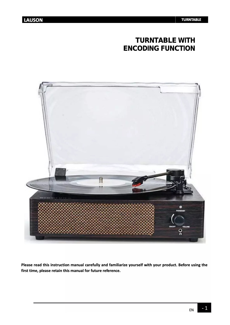 Image de la première page du manuel de l'appareil XN091