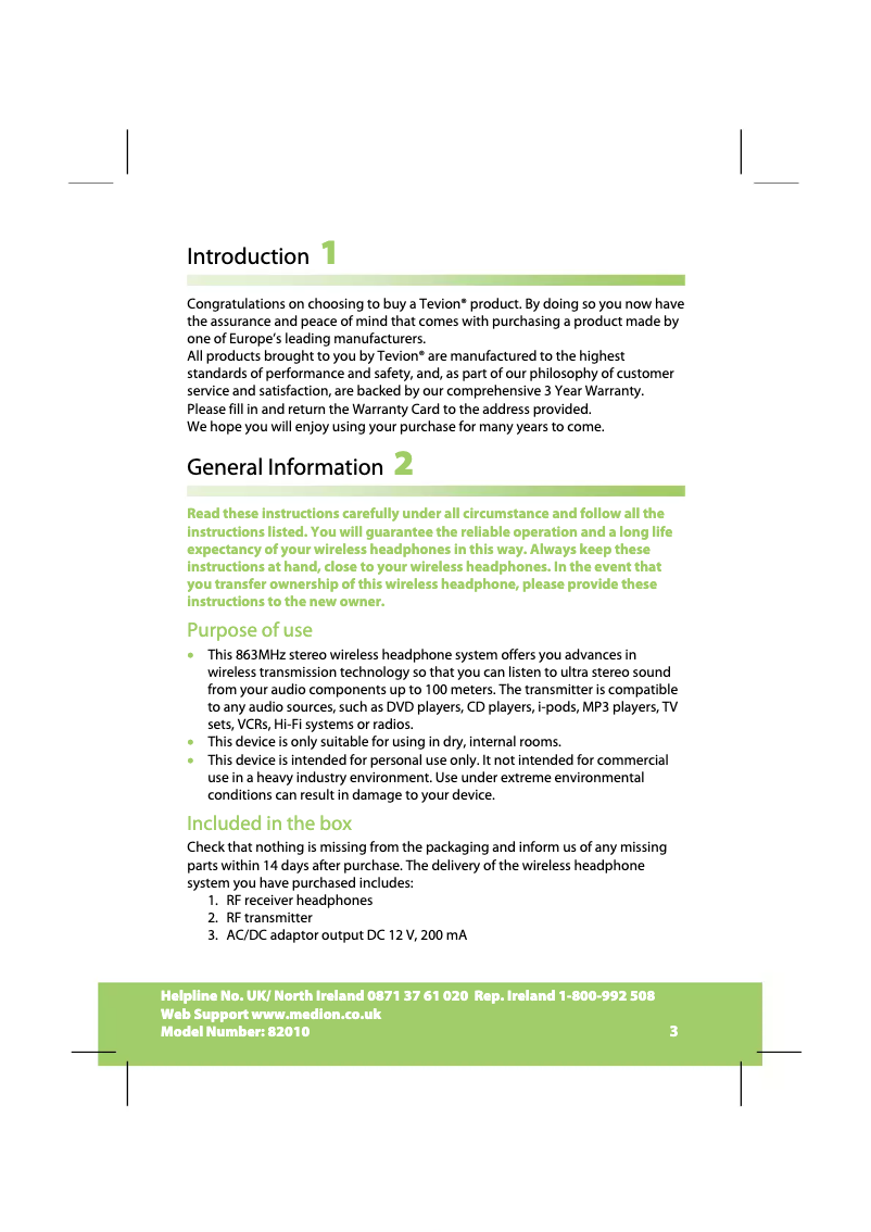 Page n°1 - Manuel utilisateur Medion LIFE E69006 (MD 82010)