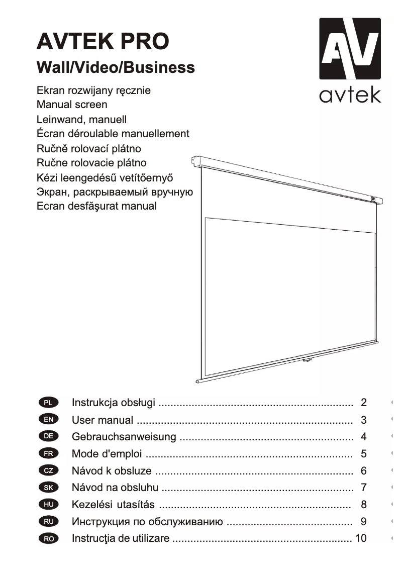 Page n°1 - Manuel utilisateur Avtek Video Pro 200