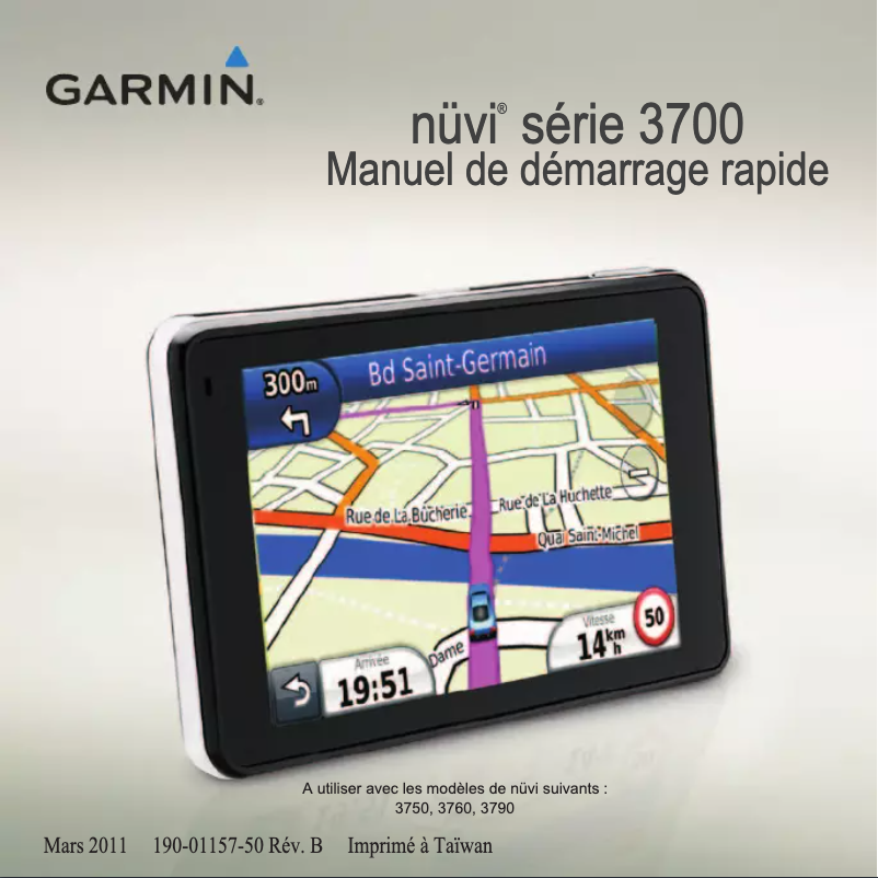 Page 1 de la notice Manuel utilisateur Garmin nüvi 3790T