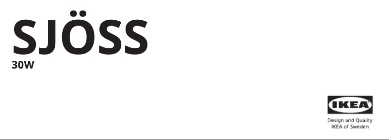 Page 1 de la notice Manuel utilisateur Ikea SJÖSS 005.744.56