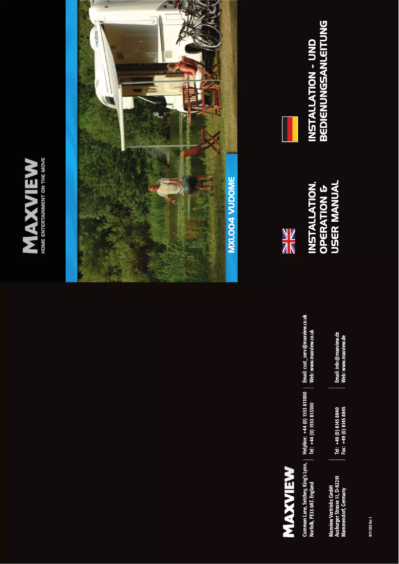 Imagen de la primera página del manual del dispositivo VuDome MXL004