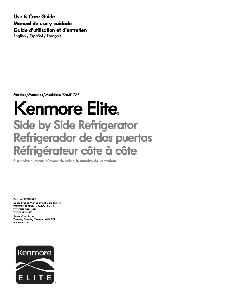 Imagen de la primera página del manual del dispositivo 106.51779