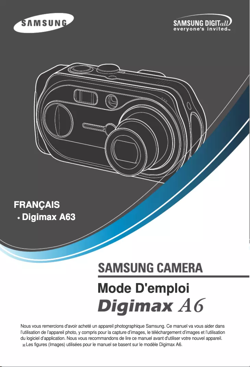 Image de la première page du manuel de l'appareil Digimax A6