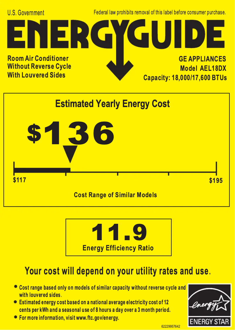 Image de la première page du manuel de l'appareil AEL18DX