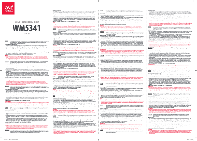 Imagen de la primera página del manual del dispositivo WM 5341