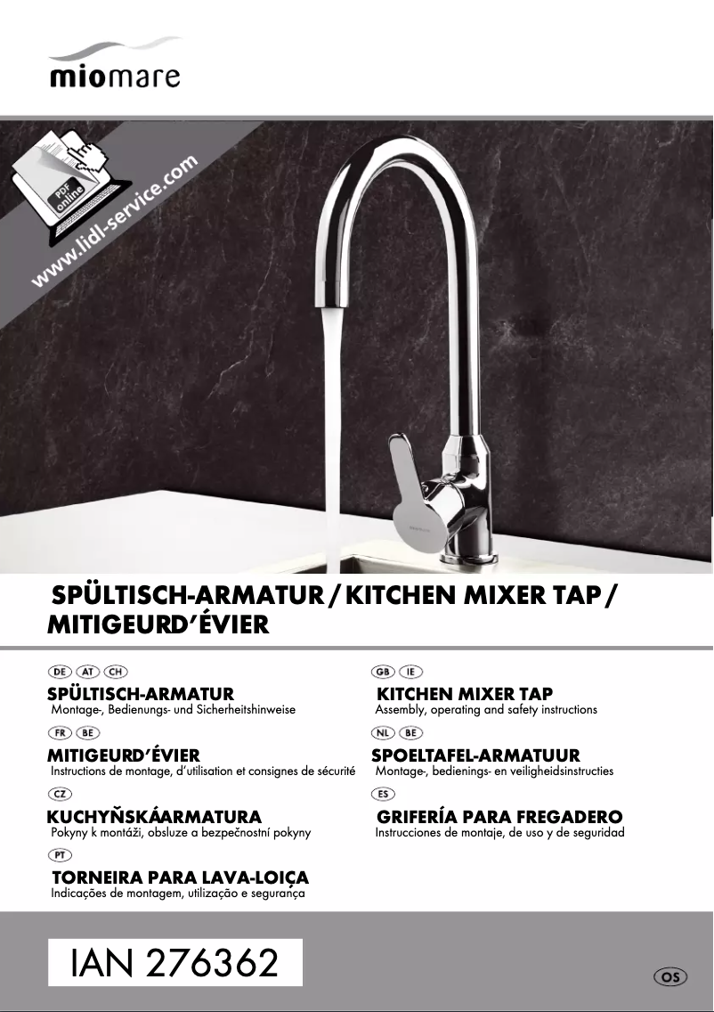 Page 1 de la notice Manuel utilisateur Miomare IAN 276362