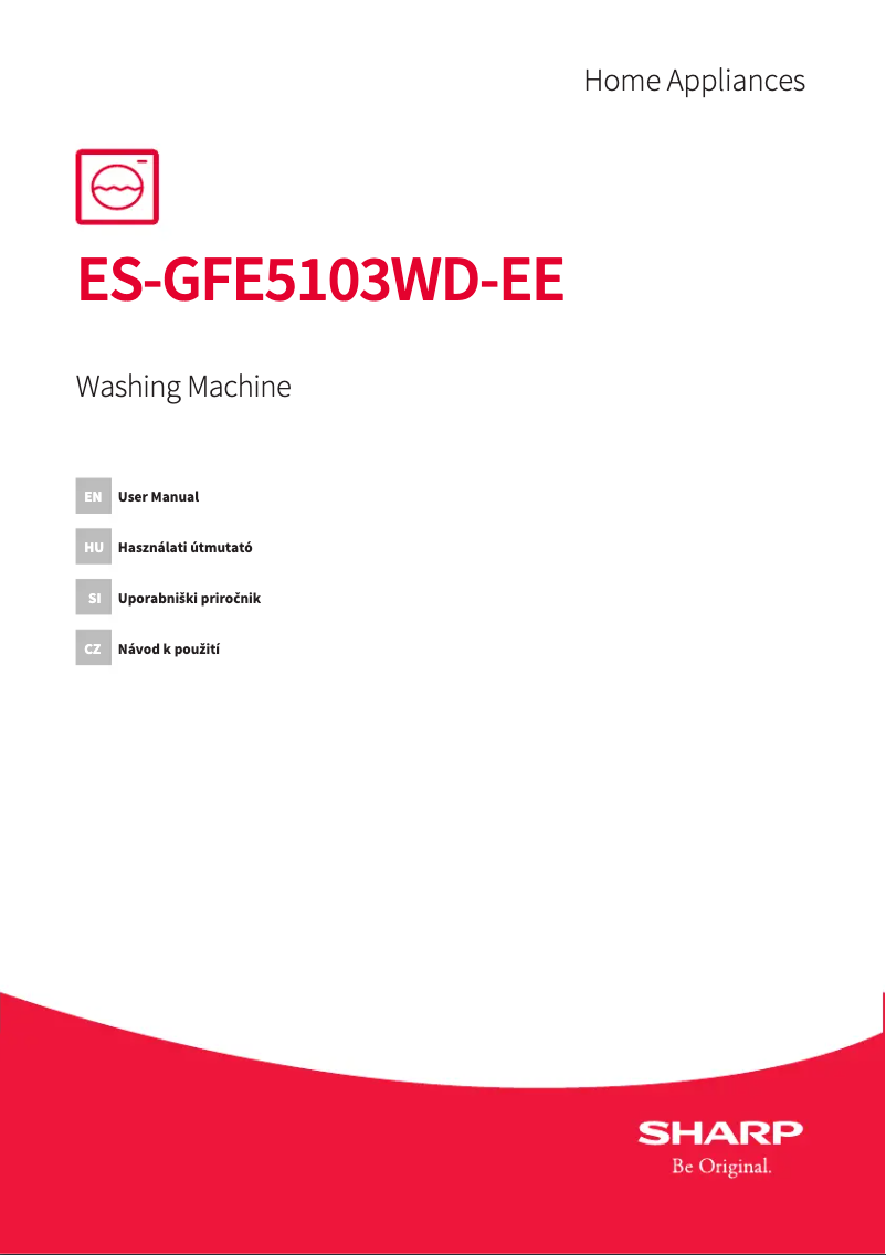 Page n°1 - Manuel utilisateur Sharp ES-GFE5103WD-EE