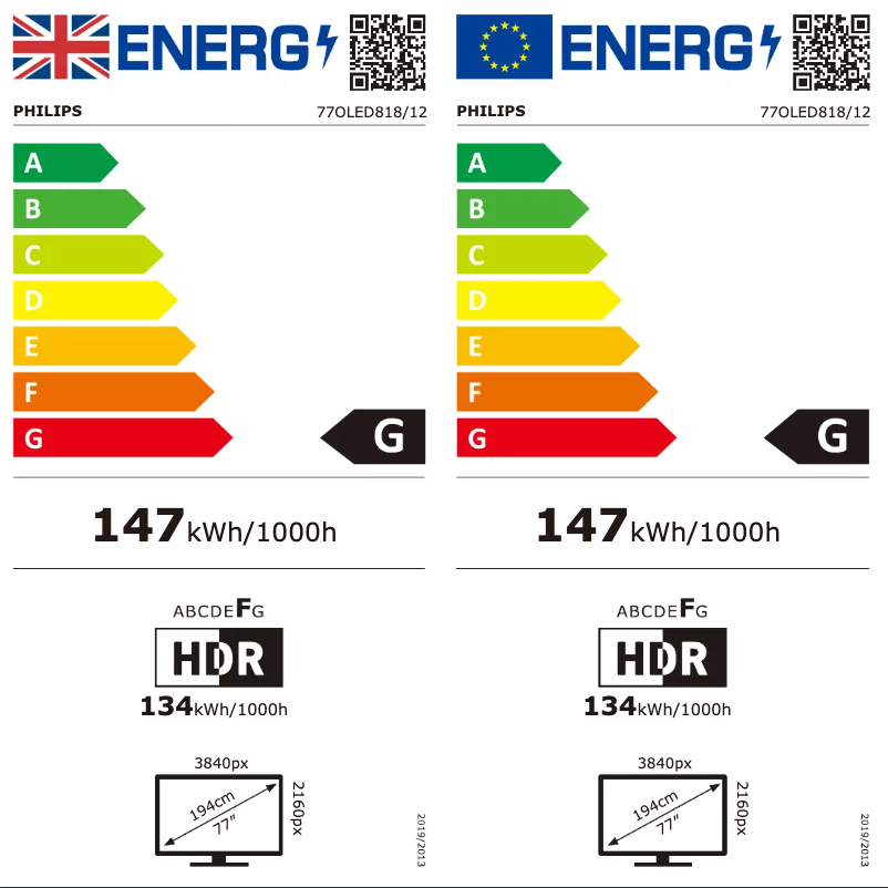 Image de la première page du manuel de l'appareil 77OLED818
