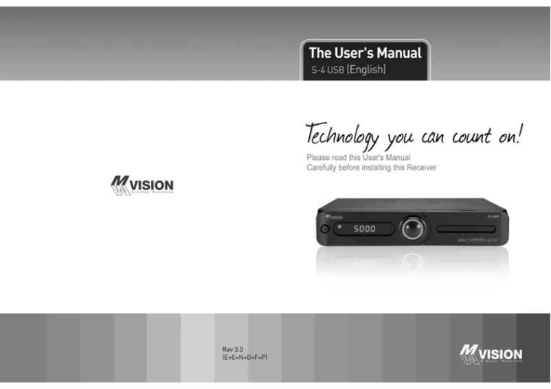 Page 1 de la notice Manuel utilisateur MVision S-4 USB