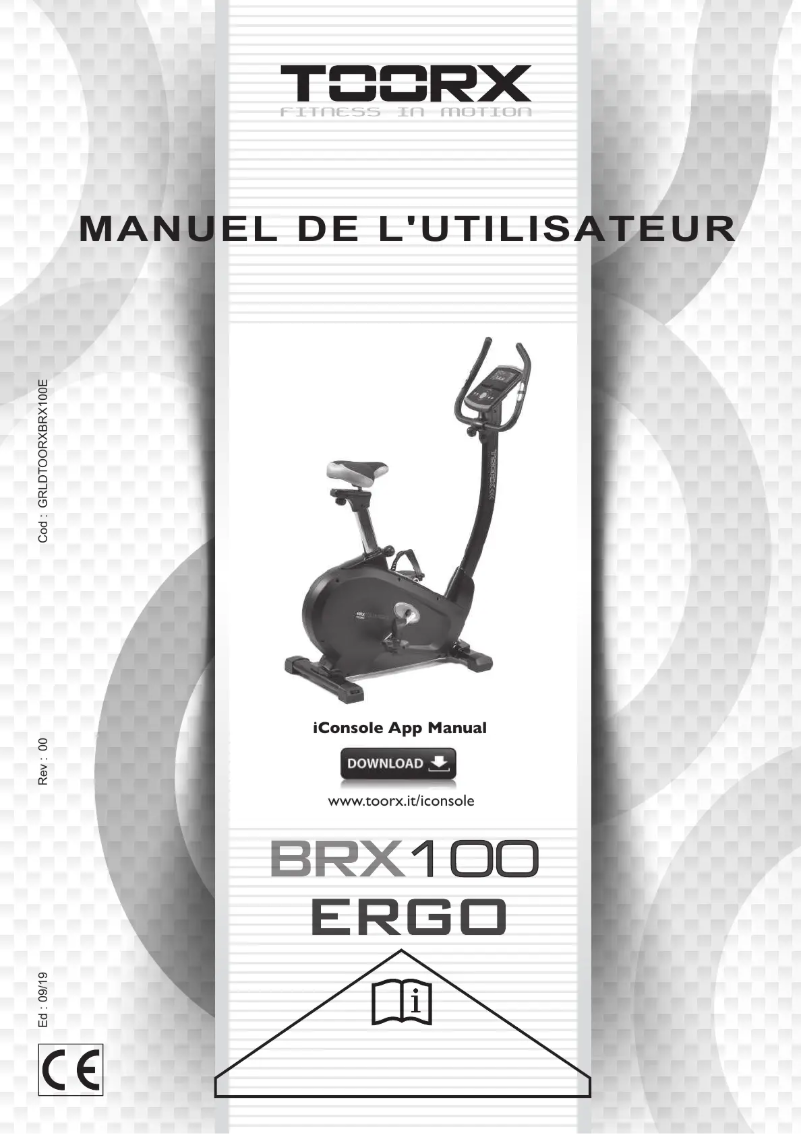 Página 1 del manual Manual de usuario Toorx BRX-100 Ergo