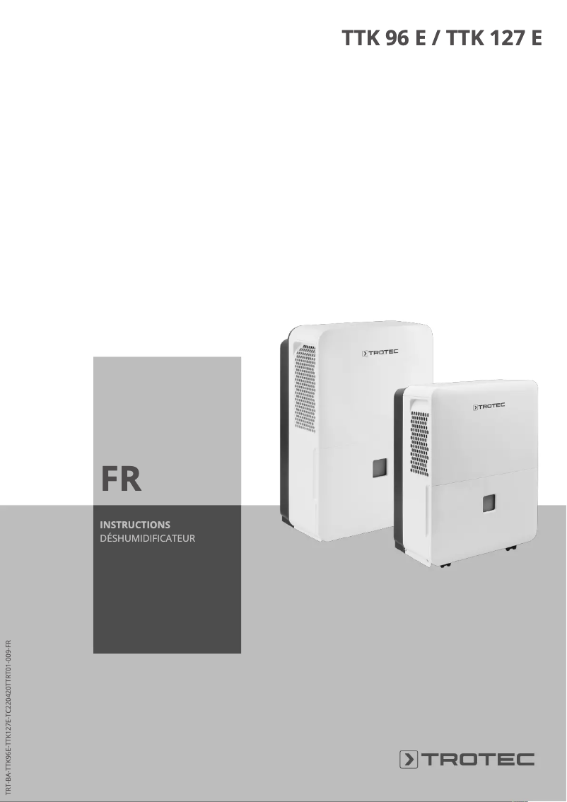 Image de la première page du manuel de l'appareil TTK 96 E